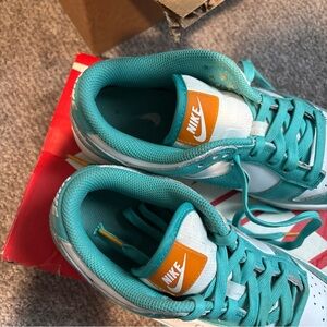 Nike Kids Turquoise and White Sneakers
